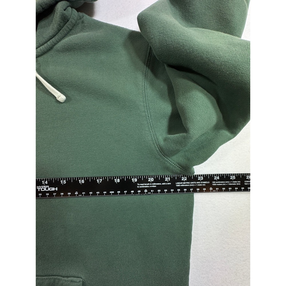 Lands End Full Zip Hoodie Womens Medium Green Serious Sweats Fleece Sweatshirt - Picture 6 of 8